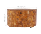 vidaXL Coffee Table 60x60x35 cm Solid Teak Wood