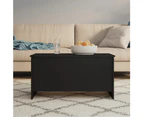 Coffee Table Black 102x55.5x52.5 cm Engineered Wood