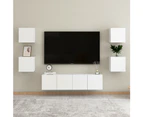 vidaXL Wall Mounted TV Cabinets 2 pcs White 30.5x30x30 cm