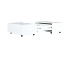 vidaXL Coffee Table High Gloss White 100x100x35 cm