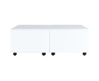 vidaXL Coffee Table High Gloss White 100x100x35 cm