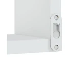 vidaXL Wall Corner Shelf White 40x40x50 cm Engineered Wood