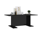 vidaXL Coffee Table High Gloss Black 103.5x60x40 cm Engineered Wood