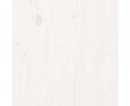 vidaXL Bench White 112.5x51.5x96.5 cm Solid Wood Pine