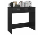 vidaXL Desk High Gloss Black 80x40x75 cm Engineered Wood