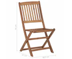 vidaXL Folding Outdoor Chairs 6 pcs Solid Acacia Wood