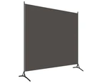 vidaXL Room Divider Anthracite 175x180 cm Fabric