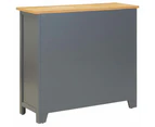 vidaXL Sideboard 90x33.5x83 cm Solid Oak Wood