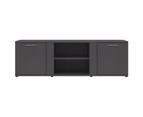 vidaXL TV Cabinet Grey 120x34x37 cm Engineered Wood
