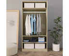 vidaXL Wardrobe Sonoma Oak 100x50x200 cm Engineered Wood