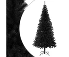 Artificial Christmas Tree with Stand Black 210 cm PVC