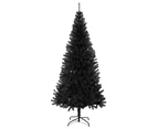 Artificial Christmas Tree with Stand Black 210 cm PVC