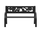 vidaXL Children Garden Bench 86 cm Steel