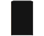 vidaXL Shoe Cabinet Black 130x35x54 cm Engineered Wood