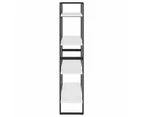 vidaXL 4-Tier Book Cabinet White 80x30x140 cm Engineered Wood