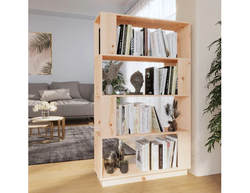 vidaXL Book Cabinet/Room Divider 80x25x132 cm Solid Wood Pine