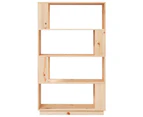 vidaXL Book Cabinet/Room Divider 80x25x132 cm Solid Wood Pine