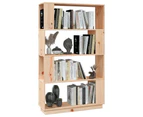 vidaXL Book Cabinet/Room Divider 80x25x132 cm Solid Wood Pine