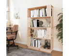 vidaXL Book Cabinet/Room Divider 80x25x132 cm Solid Wood Pine