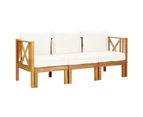 vidaXL 3-Seater Garden Bench with Cushions 179 cm Solid Acacia Wood