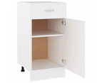 vidaXL Drawer Bottom Cabinet White 40x46x81.5 cm Engineered Wood