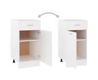 vidaXL Drawer Bottom Cabinet White 40x46x81.5 cm Engineered Wood