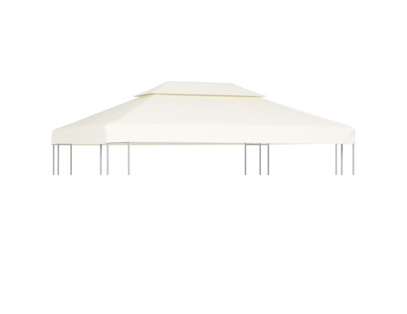 Water-proof Gazebo Cover Canopy 310 g / m²  Cream White 3 x 4 m
