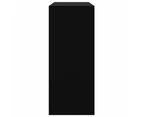 vidaXL Book Cabinet/Room Divider Black 80x30x72 cm