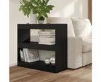 vidaXL Book Cabinet/Room Divider Black 80x30x72 cm