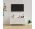 TV Cabinet High Gloss White 102x44.5x50 cm Engineered Wood