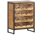 vidaXL Wine Cabinet 62x33x78.5 cm Rough Mango Wood