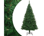 vidaXL Artificial Christmas Tree with Thick Branches Green 180 cm PVC