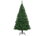 vidaXL Artificial Christmas Tree with Thick Branches Green 180 cm PVC