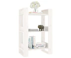 vidaXL Book Cabinet/Room Divider White 60x35x91 cm Solid Wood Pine