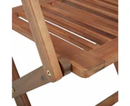 vidaXL Folding Garden Chairs 8 pcs with Cushions Solid Acacia Wood