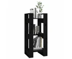 vidaXL Book Cabinet/Room Divider Black 41x35x91 cm Solid Wood Pine