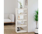 vidaXL Book Cabinet/Room Divider White 60x30x135.5 cm Solid Wood Pine