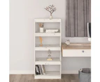 vidaXL Book Cabinet/Room Divider White 60x30x135.5 cm Solid Wood Pine