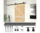 vidaXL Sliding Door with Hardware Set 80x210 cm Solid Pine Wood