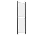 vidaXL 5-Panel Room Divider White 250x180 cm Fabric