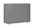 vidaXL Sideboard High Gloss Grey 107x35x80.5 cm