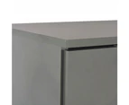 vidaXL Sideboard High Gloss Grey 107x35x80.5 cm