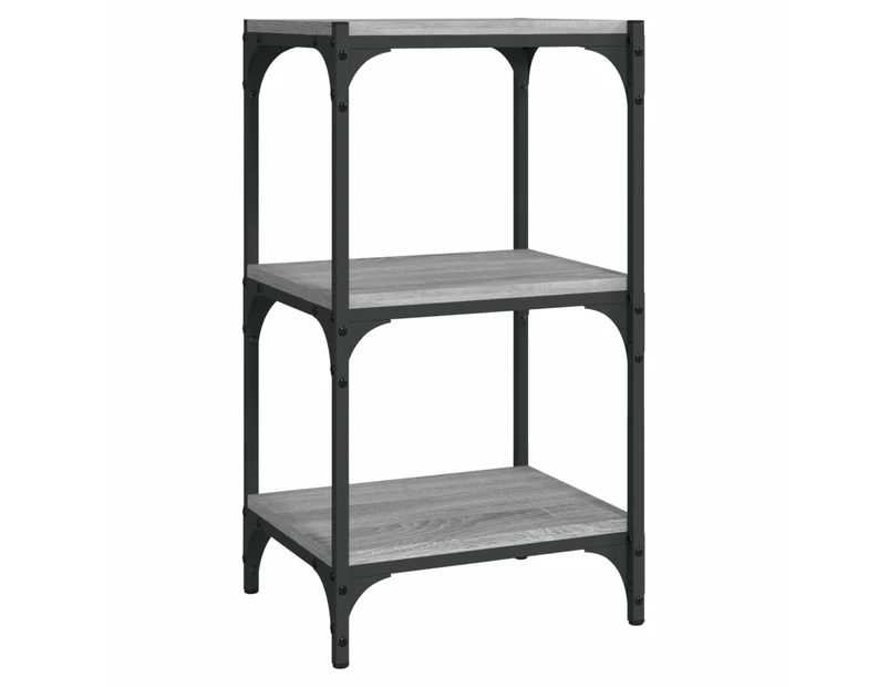 Book Cabinet Grey Sonoma 40x33x70.5 cm Engineered Wood and Steel