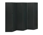 vidaXL 6-Panel Room Dividers 2 pcs Black 240x180 cm Steel