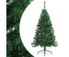 Artificial Half Christmas Tree with Stand Green 120 cm PVC