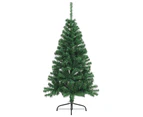 Artificial Half Christmas Tree with Stand Green 120 cm PVC