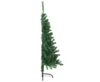 Artificial Half Christmas Tree with Stand Green 120 cm PVC