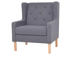 vidaXL Sofa Set 3 Pieces Fabric Grey
