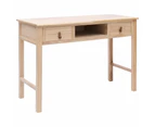 vidaXL Writing Desk Natural 110x45x76 cm Wood
