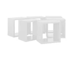 vidaXL Wall Cube Shelves 6 pcs High Gloss White 22x15x22 cm